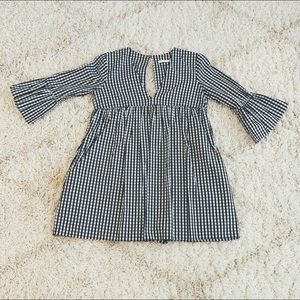 ZARA Gingham Babydoll Dress BARELY WORN